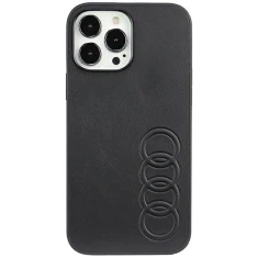 Чохол Audi Synthetic Leather для iPhone 13 Pro Max Black (AU-TPUPCIP13PM-TT/D1-BK)