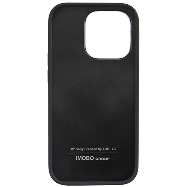 Чехол Audi Synthetic Leather для iPhone 14 Pro Black (AU-TPUPCIP14P-TT/D1-BK)