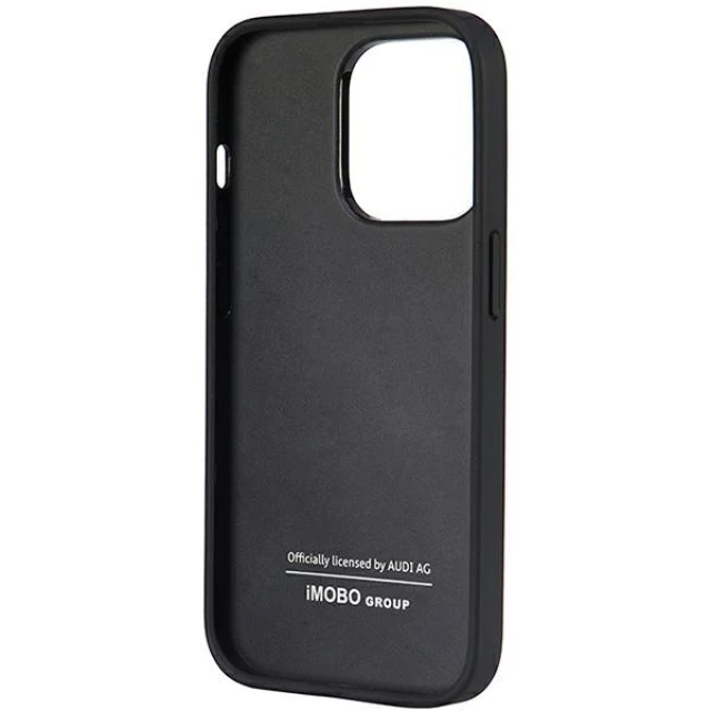 Чехол Audi Synthetic Leather для iPhone 14 Pro Black (AU-TPUPCIP14P-TT/D1-BK)