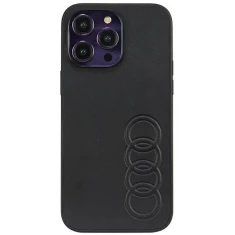 Чохол Audi Synthetic Leather для iPhone 14 Pro Max Black (AU-TPUPCIP14PM-TT/D1-BK)