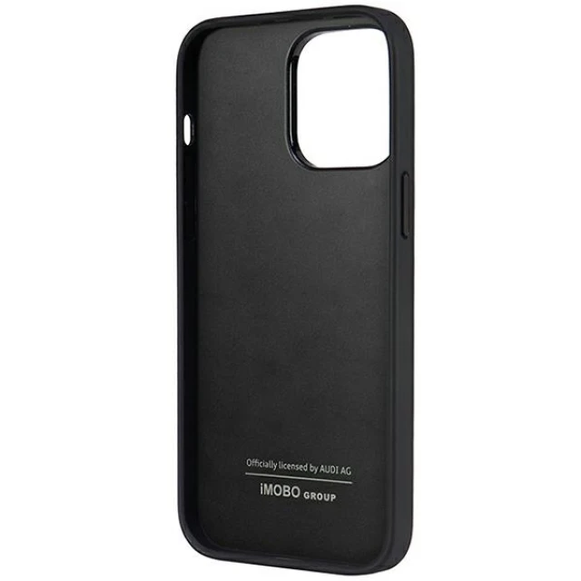 Чохол Audi Synthetic Leather для iPhone 14 Pro Max Black (AU-TPUPCIP14PM-TT/D1-BK)
