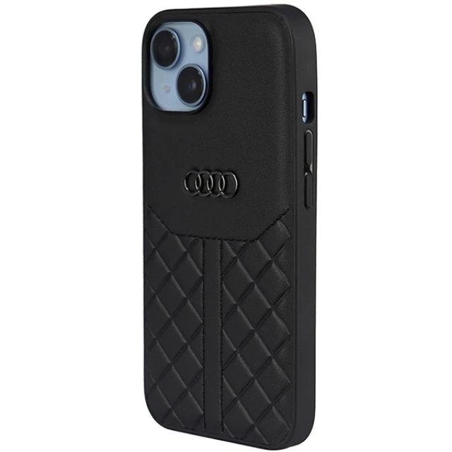 Чохол Audi Genuine Leather для iPhone 14 | 13 Black (AU-TPUPCIP14-Q8/D1-BK)