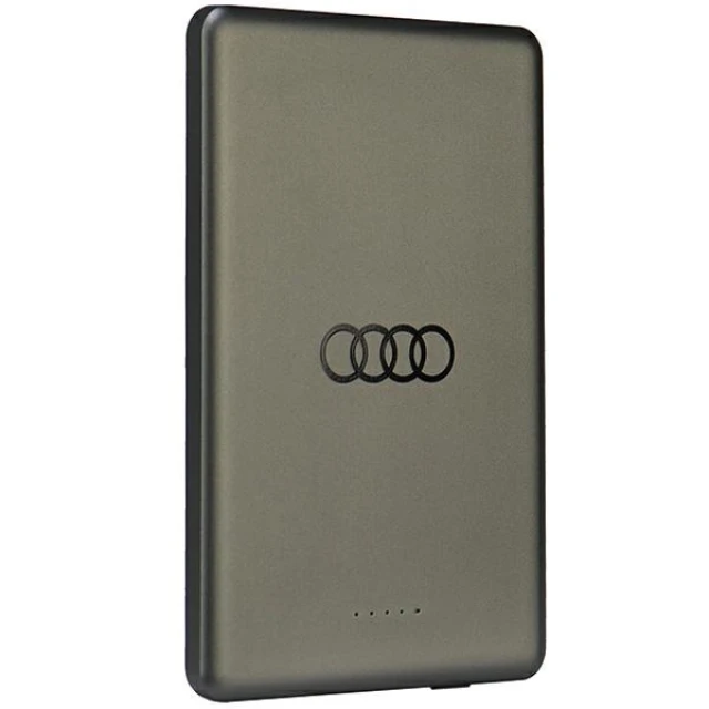 Бездротовий зарядний пристрій Audi 15W 5000mAh MagSafe Grey (AU-MWPB5000-GT/D1-GY)