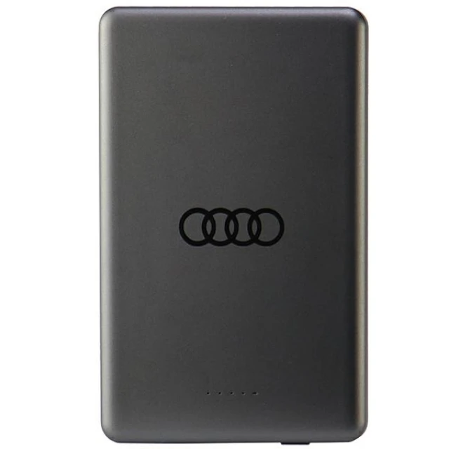 Бездротовий зарядний пристрій Audi 15W 5000mAh MagSafe Grey (AU-MWPB5000-GT/D1-GY)