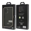 Чохол Audi Synthetic Leather для iPhone 16 Black with MagSafe (AU-TPUPCMIP16-GT/D3-BK)