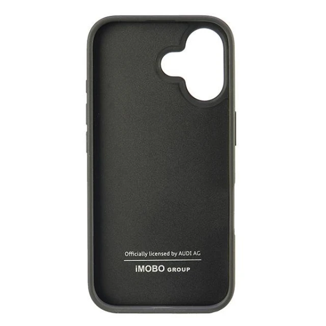 Чохол Audi Carbon Fiber Stripe для iPhone 16 Black (AUS-TPUPCIP16-R8/D1-BK)