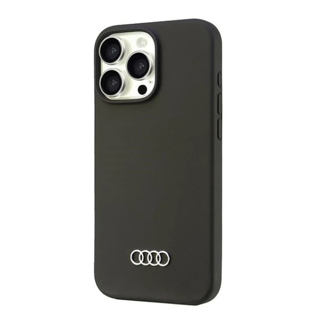Чохол Audi Silicone Case для iPhone 16 Pro Max Black (AU-LSRIP16PM-Q3/D1-BK)