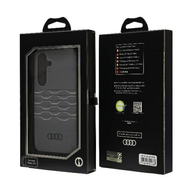 Чехол Audi IML для Samsung Galaxy S24 (S921) Black (AU-IMLS24-A6/D3-BK)