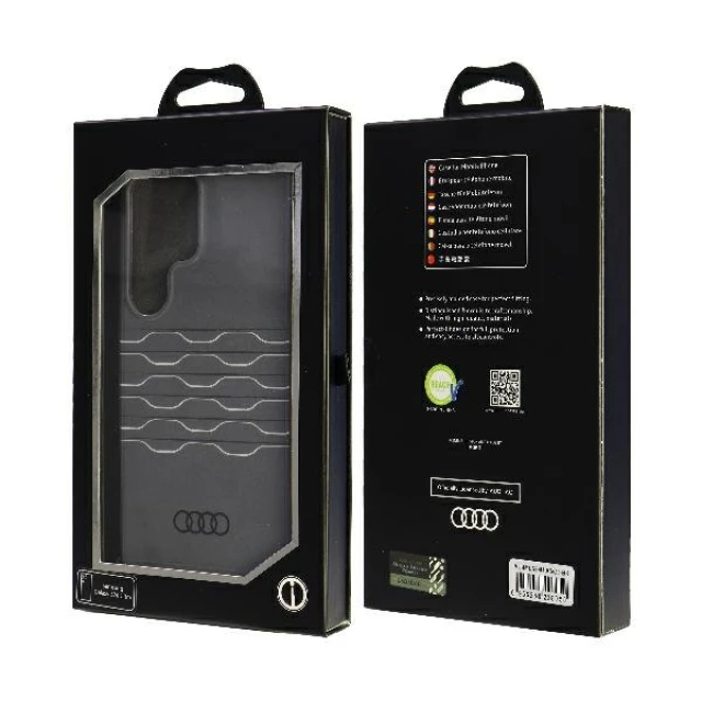 Чохол Audi IML для Samsung Galaxy S24 Ultra (S928) Black (AU-IMLS24U-A6/D3-BK)