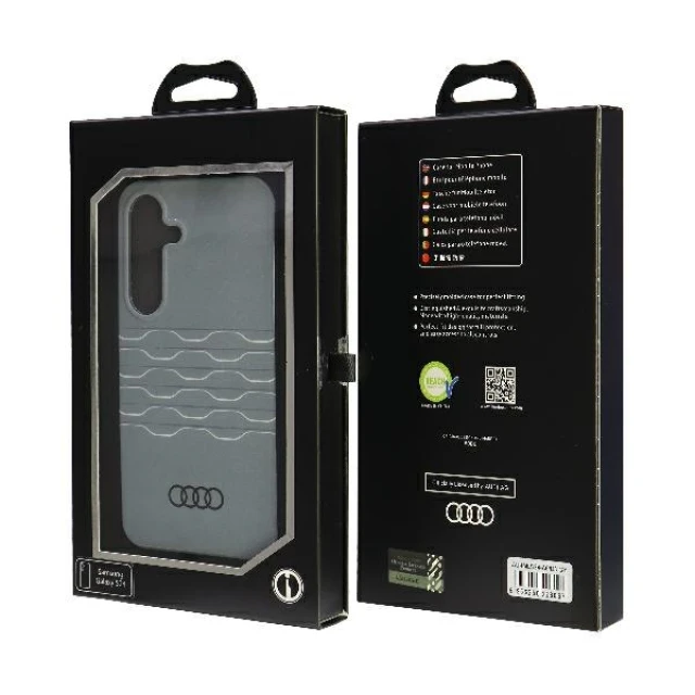 Чохол Audi IML для Samsung Galaxy S24 (S921) Grey (AU-IMLS24-A6/D3-GY)