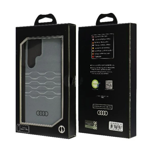 Чохол Audi IML для Samsung Galaxy S24 Ultra (S928) Grey (AU-IMLS24U-A6/D3-GY)