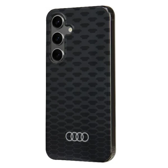 Чохол Audi IML Pattern для Samsung Galaxy S24 (S921) Black with MagSafe (AU-IMLMS24-Q5/D3-BK)