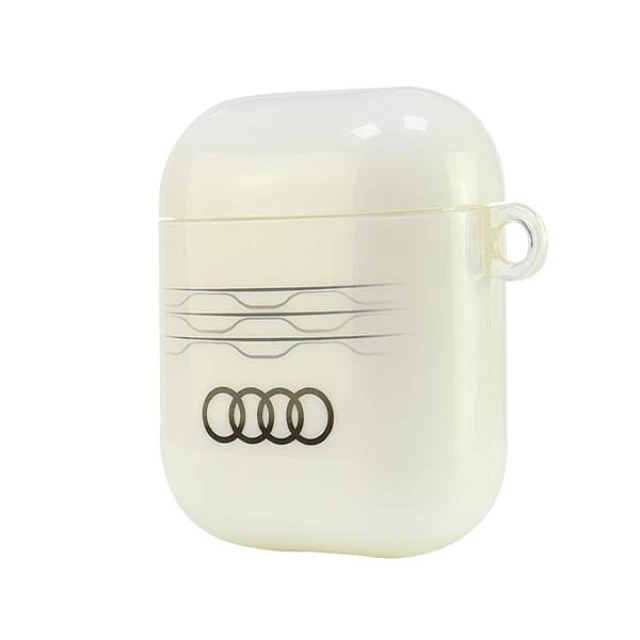 Чохол для навушників Audi IML Geometric Pattern для AirPods White (AU-IMLAP-A6/D3-WE)