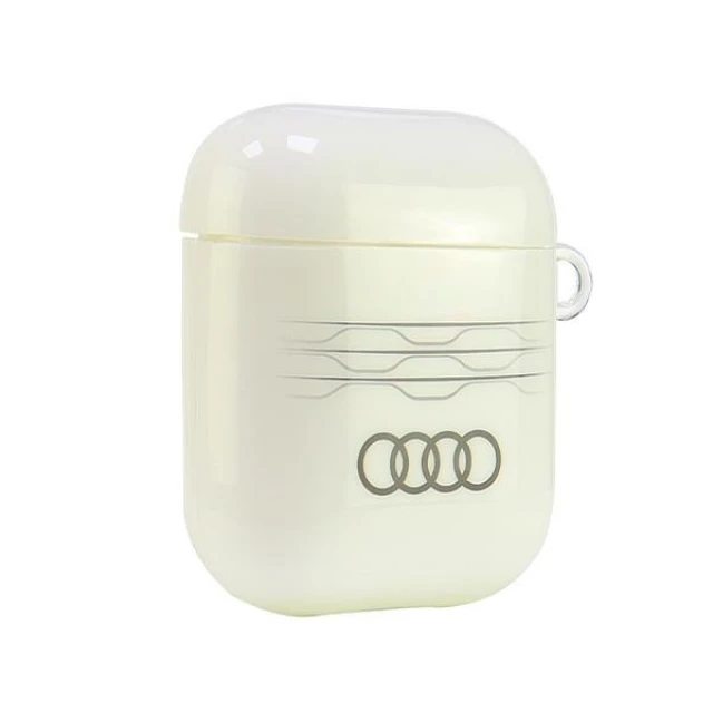 Чохол для навушників Audi IML Geometric Pattern для AirPods White (AU-IMLAP-A6/D3-WE)