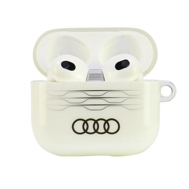 Чохол для навушників Audi IML Geometric Pattern для AirPods 3 White (AU-IMLAP3-A6/D3-WE)