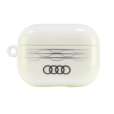 Чохол для навушників Audi IML Geometric Pattern для AirPods Pro 2 White (AU-IMLAPP2-A6/D3-WE)