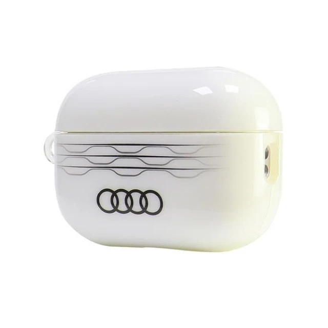 Чохол для навушників Audi IML Geometric Pattern для AirPods Pro 2 White (AU-IMLAPP2-A6/D3-WE)