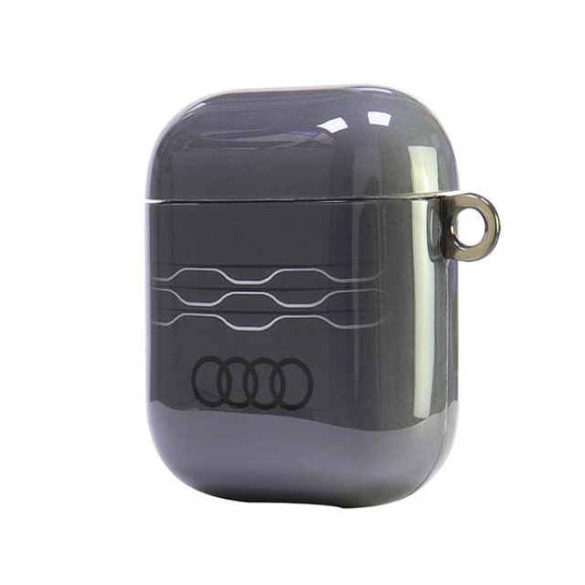 Чехол для наушников Audi IML Geometric Pattern для AirPods Grey (AU-IMLAP-A6/D3-GY)
