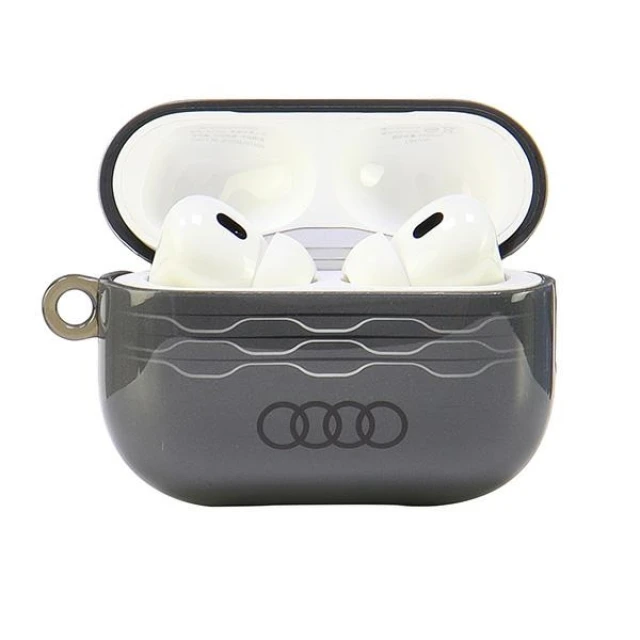 Чохол для навушників Audi IML Geometric Pattern для AirPods Pro 2 Grey (AU-IMLAPP2-A6/D3-GY)