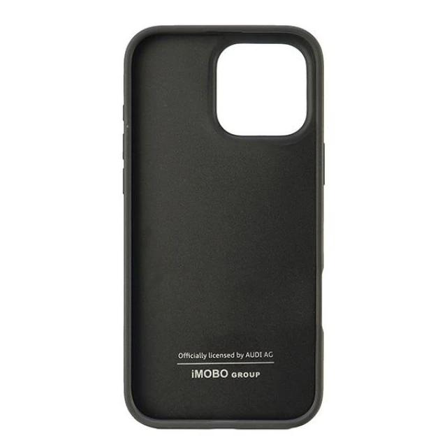 Чохол Audi GT Synthetic Leather для iPhone 16 Pro Max Black (AU-TPUPCIP16PM-GT/D2-BK)