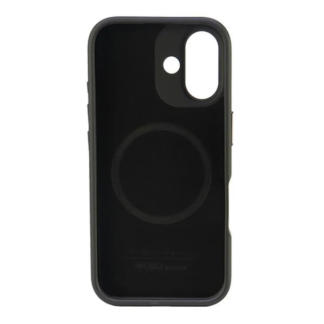 Чохол Audi Genuine Leather для iPhone 16 Black Red with MagSafe (AU-TPUPCMIP16-R8/D3-RD)