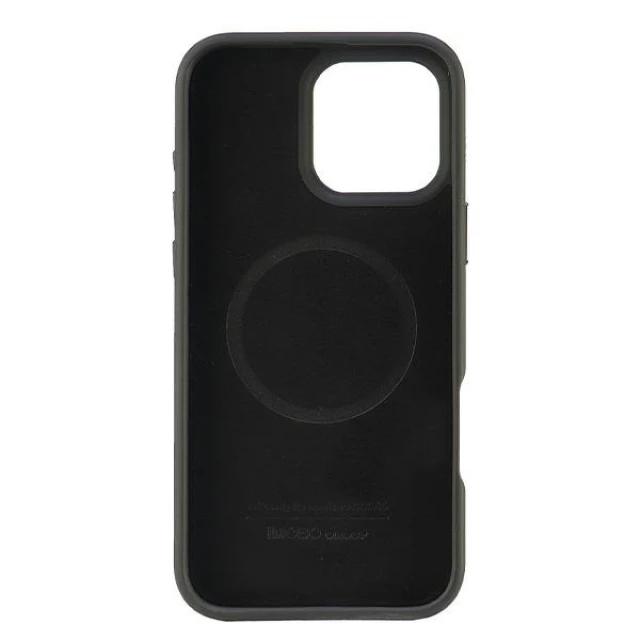 Чохол Audi Genuine Leather для iPhone 16 Pro Max Black Red with MagSafe (AU-TPUPCMIP16PM-R8/D3-RD)