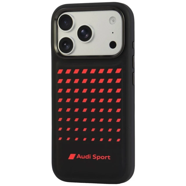 Чохол Audi Sport Synthetic Leather для iPhone 18 Pro | 17 Pro Black (AUS-TPUPCMIP18P-A3/D3-BK)