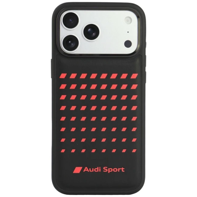 Чохол Audi Sport Synthetic Leather для iPhone 18 Pro Max | 17 Pro Max Black (AUS-TPUPCMIP18PM-A3/D3-BK)