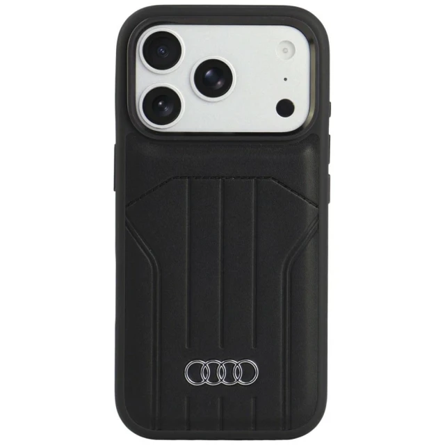 Чехол Audi Synthetic Leather Case для iPhone 18 Pro | 17 Pro Black (AU-TPUPCMIP18P-Q5/D1-BK)