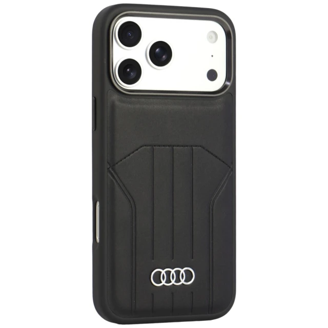 Чохол Audi Synthetic Leather Case для iPhone 18 Pro Max | 17 Pro Max Black (AU-TPUPCMIP18PM-Q5/D1-BK)