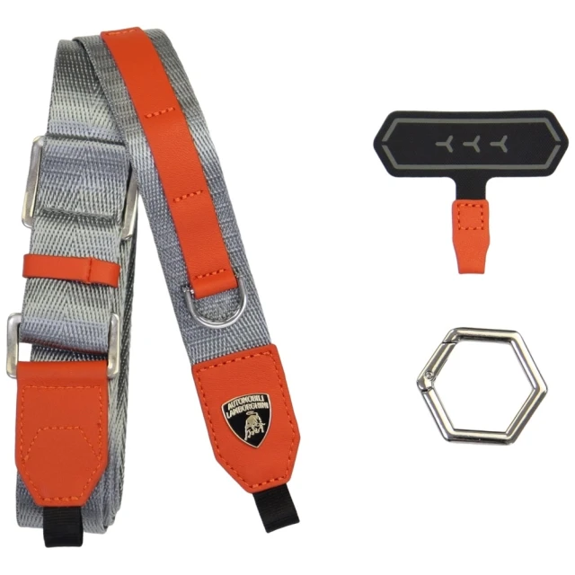 Универсальный ремешок Lamborghini D1 Crossbody Webbing Strap Orange (LB-CBLWSGL-TE/D1-OE)