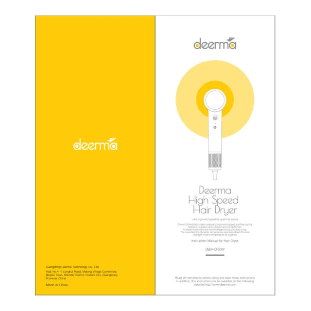 Фен DEERMA DEM-CF50W Blue (DEM-CF50W)