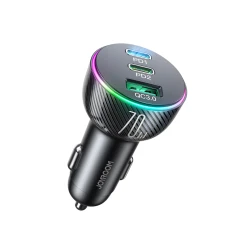 Автомобильное зарядное устройство Joyroom Quick Charge 2xUSB-C/USB-A 70W Black (JR-CL26)