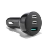 Автомобільний зарядний пристрій Joyroom Quick Charge 2xUSB-C/USB-A 70W Black (JR-CL26)