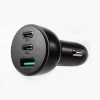 Автомобільний зарядний пристрій Joyroom Quick Charge 2xUSB-C/USB-A 70W Black (JR-CL26)
