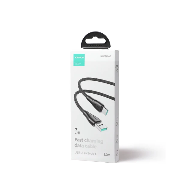 Кабель Joyroom Surpass Series Fast Charging USB-A to USB-C 0.25m Black (S-UC027A11B1)