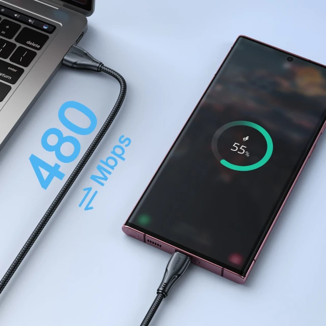 Кабель Joyroom Surpass Series Fast Charging USB-A to USB-C 0.25m Black (S-UC027A11B1)