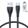 Кабель Joyroom Surpass Series Fast Charging USB-A to USB-C 1.2m Black (S-UC027A11B)