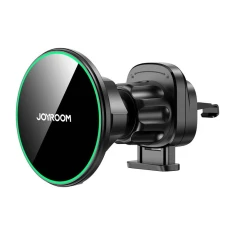 Автотримач з функцією бездротової зарядки Joyroom Air Vent 15W Black (JR-ZS412)
