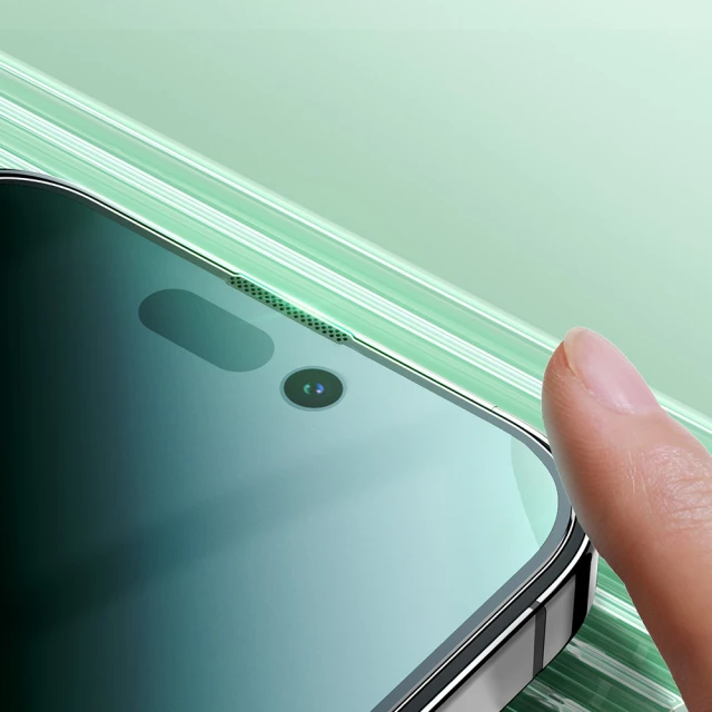 Захисне скло Joyroom Knight Green Glass для iPhone 14 Pro Anti-Blue Light (JR-G02)