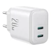 Мережевий зарядний пристрій Joyroom PD/QC 20W 2xUSB-C White (JR-TCF12)