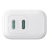 Мережевий зарядний пристрій Joyroom PD/QC 20W 2xUSB-C White (JR-TCF12)