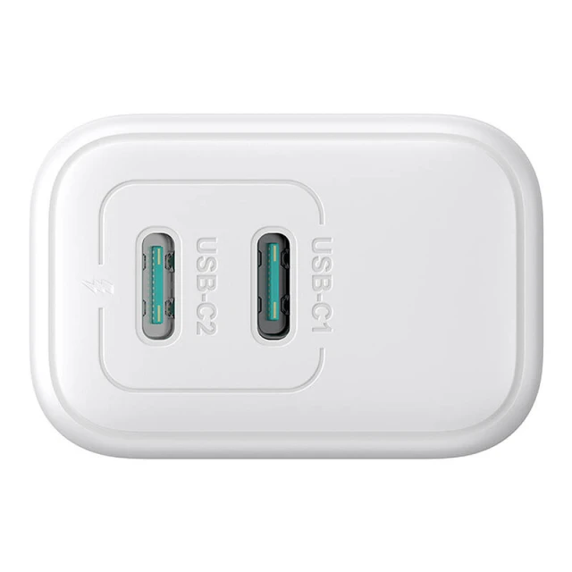 Мережевий зарядний пристрій Joyroom PD/QC 20W 2xUSB-C White (JR-TCF12)