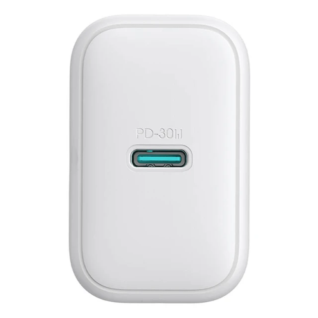 Мережевий зарядний пристрій Joyroom PD/QC 30W USB-C White (JR-TCF249a)