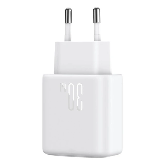Сетевое зарядное устройство Joyroom PD/QC 30W USB-C with USB-C to USB-C Cable White (JR-TCF24)