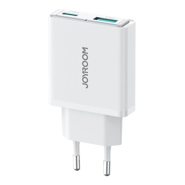 Сетевое зарядное устройство Joyroom PD/QC 20W USB-C | USB-A White (JR-TCF14)