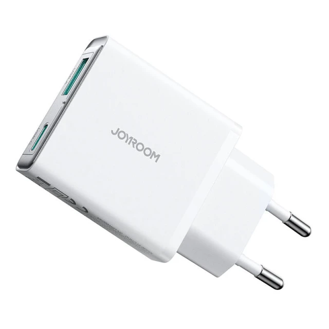 Сетевое зарядное устройство Joyroom PD/QC 20W USB-C | USB-A White (JR-TCF14)