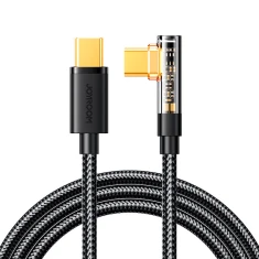 Кабель Joyroom Angled Fast Charging USB-C to USB-C 1.2m 100W Black (S-CC100A6)