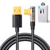 Кабель Joyroom Angled Fast Charging USB-A to USB-C 1.2m Black (S-UC027A6)