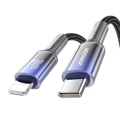 Кабель Joyroom Crystal Clear Series USB-C to Lightning 1.2 m Black (S-A42 C-L Bl)